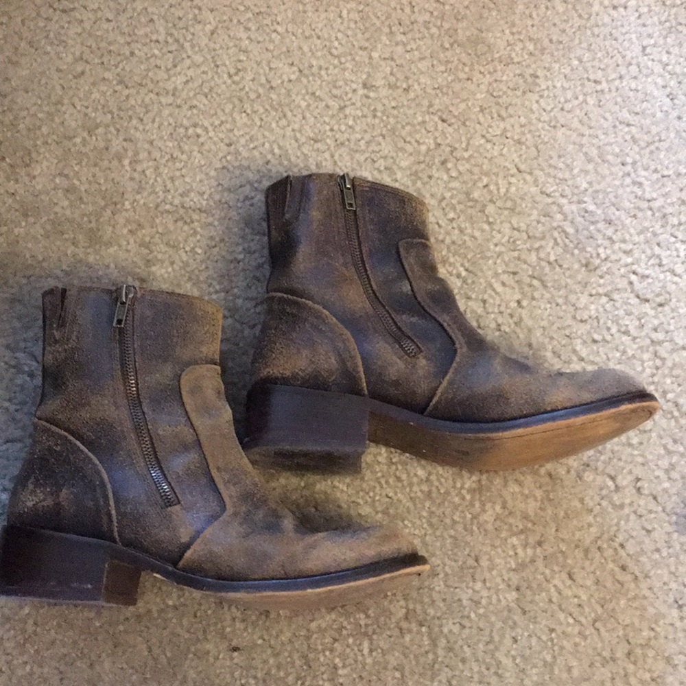 Leather zipper Patron boots